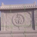 平凉 芝麻白花岗岩屏风，照壁，影壁