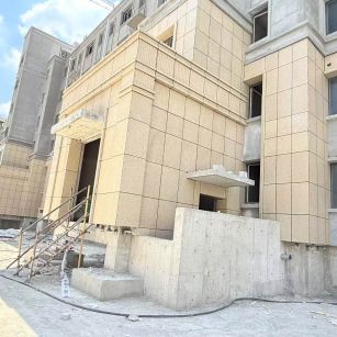 平凉 黄金麻干挂，工地实拍