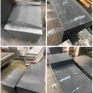平凉 芝麻黑地铺石材