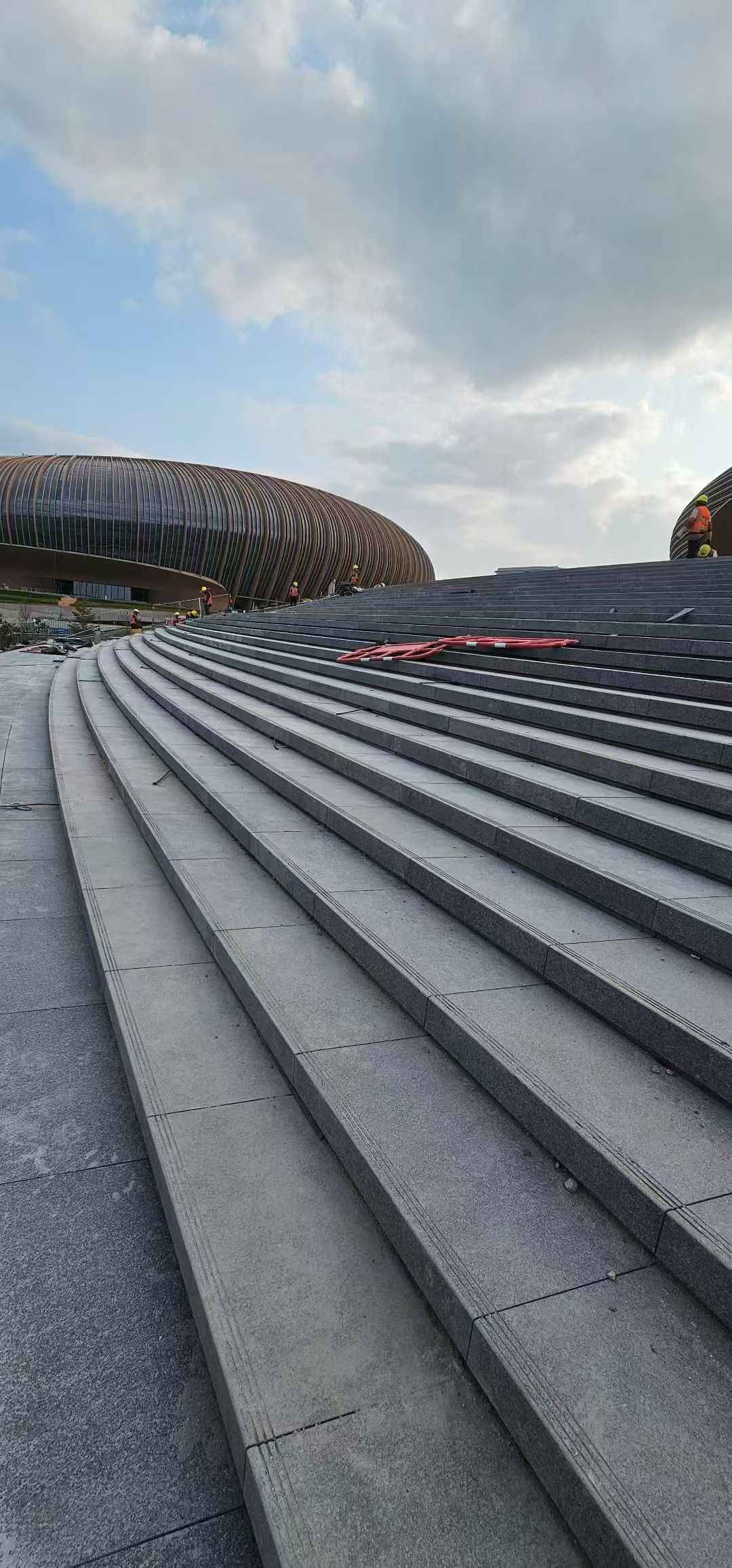平凉 弧形整石台阶铺装效果图