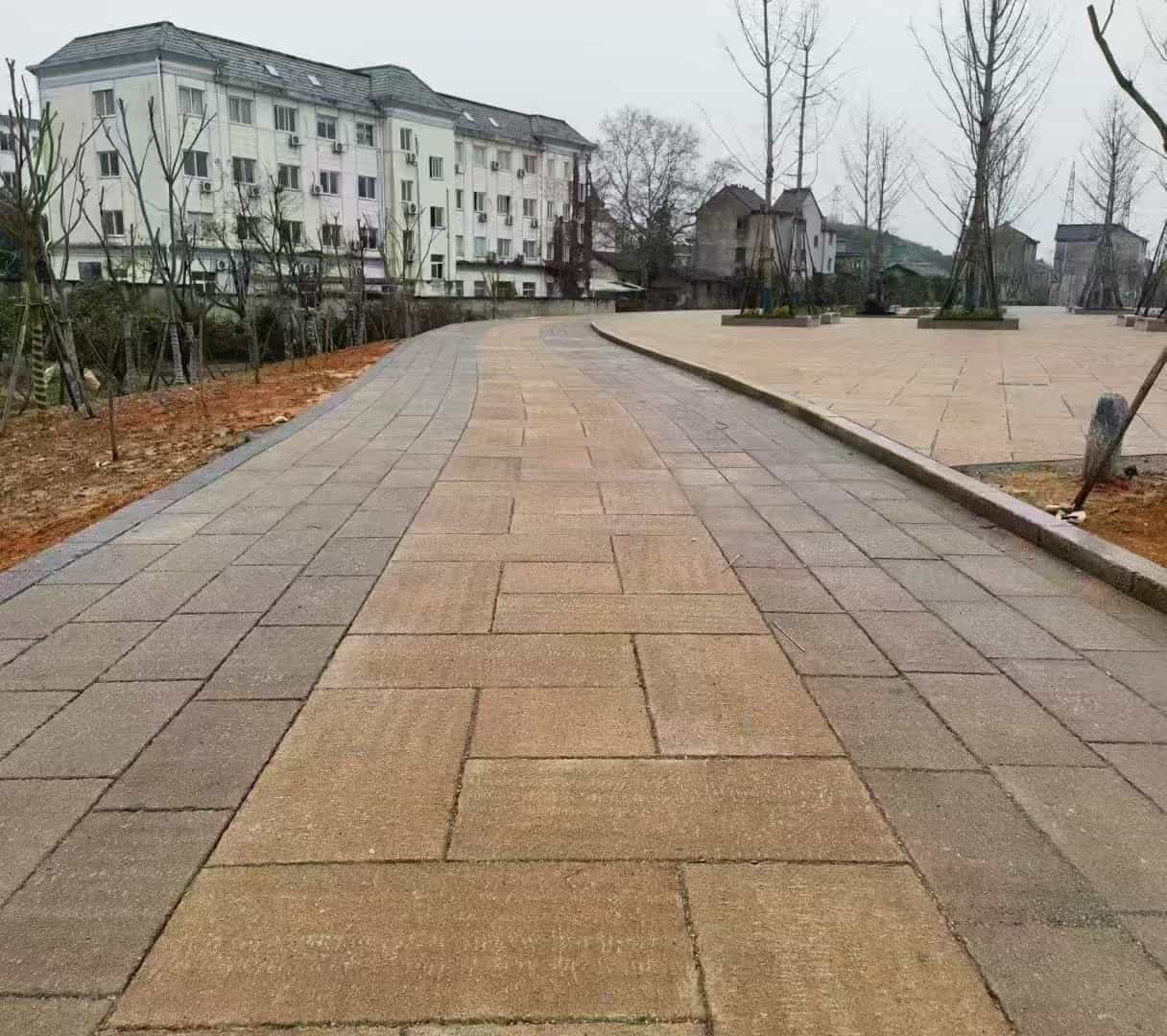 平凉仿古石铺装效果