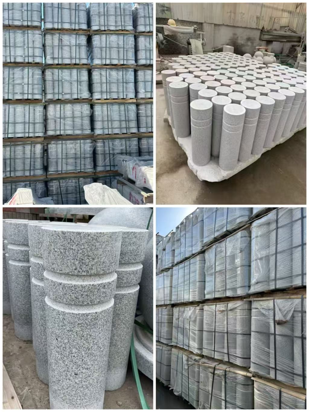 平凉 芝麻白花岗岩挡车柱、隔离柱多少钱